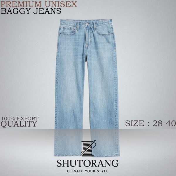 Light Blue Baggy Pants – Premium Streetwear Fit SHUTORANG